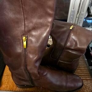 Franco Sarto brown riding style boots. SIZE 10